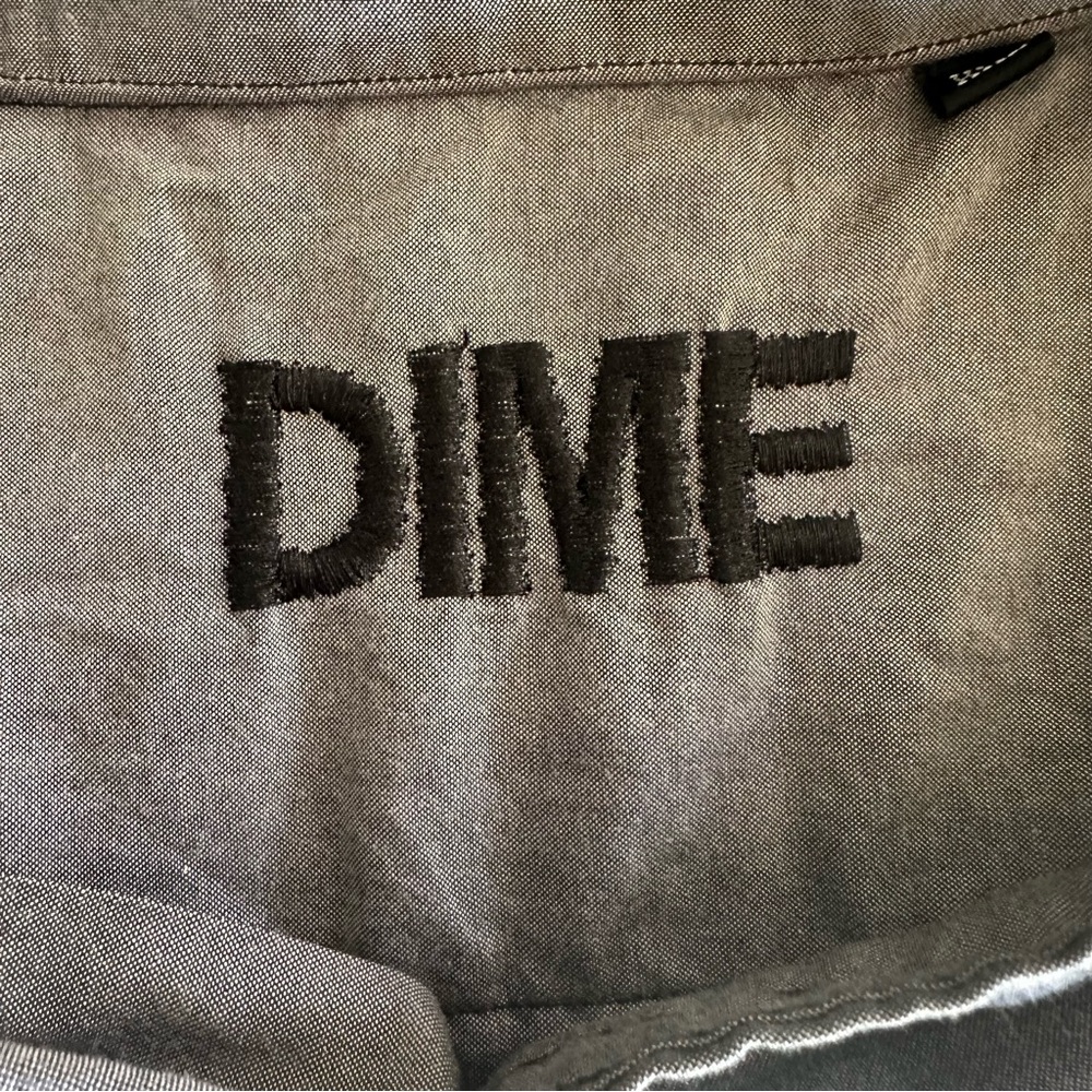 Men’s Dime Grey Light-Weight Skateboard Jacket/Shirt - Picture 4 of 6